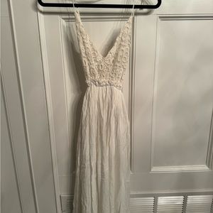 Strappy Back Dainty Hooligan White Maxi Dress